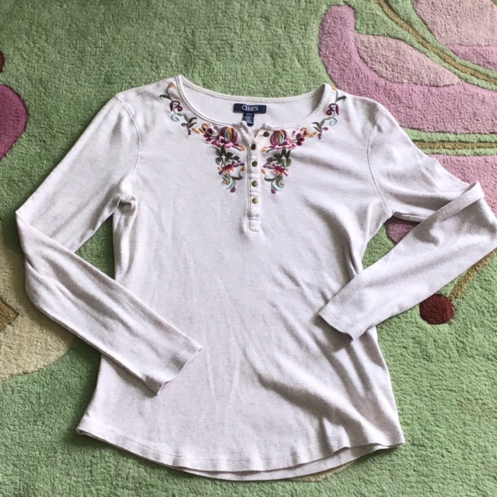 Ralph Lauren Chaps embroidered Henley top
